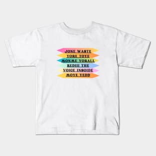 JONE WASTE Kids T-Shirt